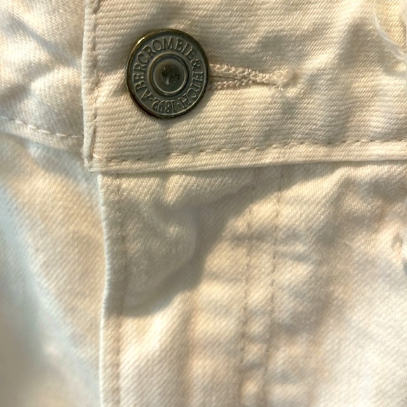 Abercrombie & Fitch‎ Zoe Vintage A-Line White Floral Embroidered Skirt 26 2R - Picture 4 of 10